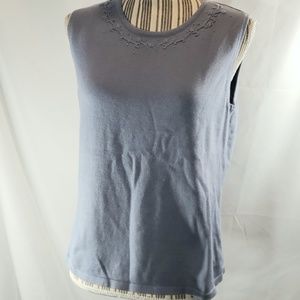 Design Assets Purple Sleeveless Tank Sweater Size Medium